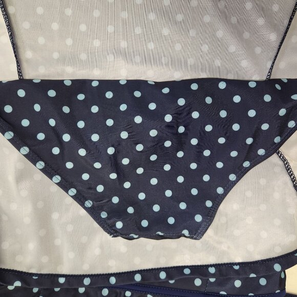 Danify Womens 48 US 16 Navy Blue Polka Dot Swim Dress With Adjustable Straps 215 - Picture 5 of 8
